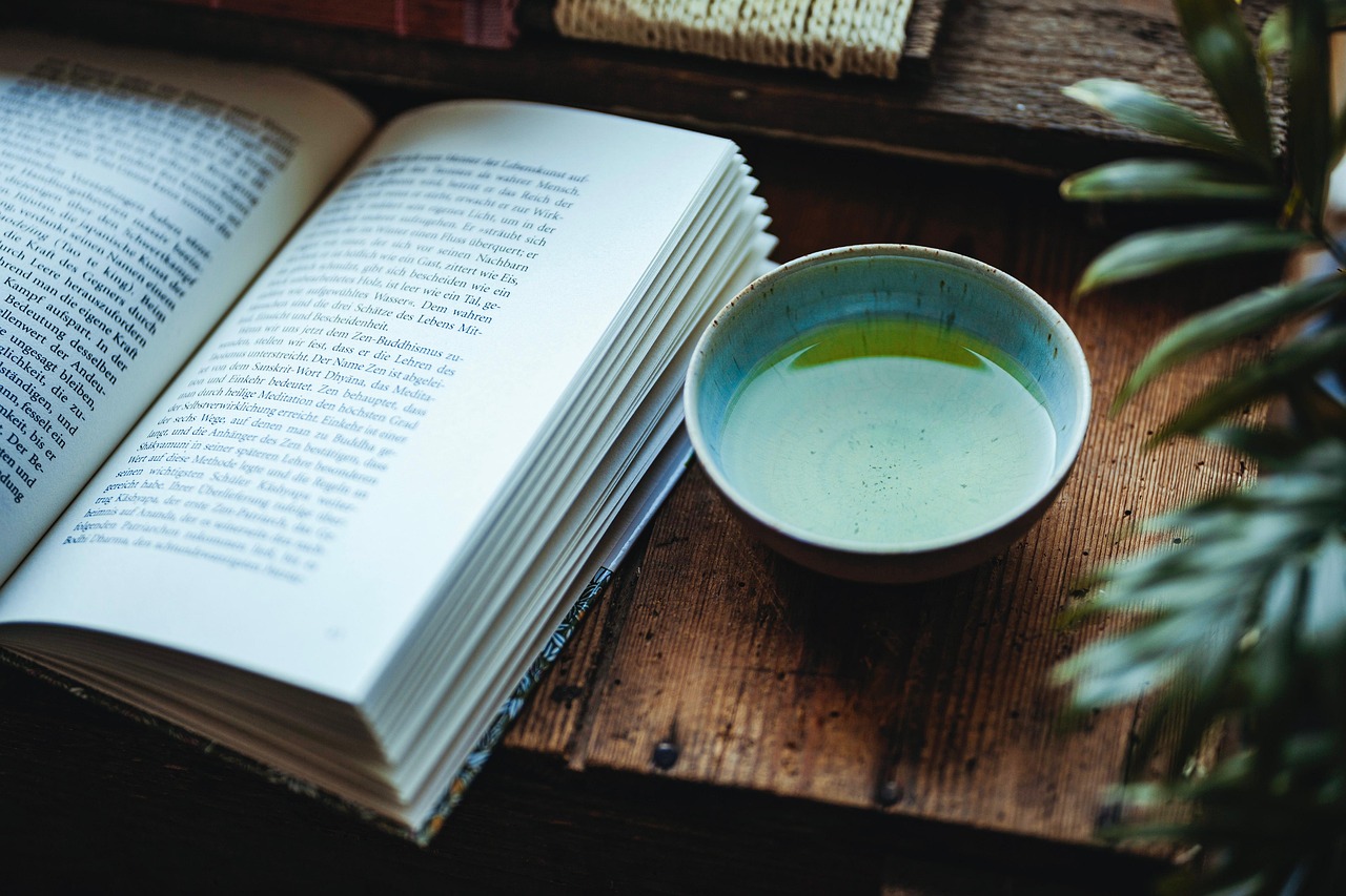 reading, tea, teatime, teapot, green tea, japan, sencha, rainy, nature, rain, calm